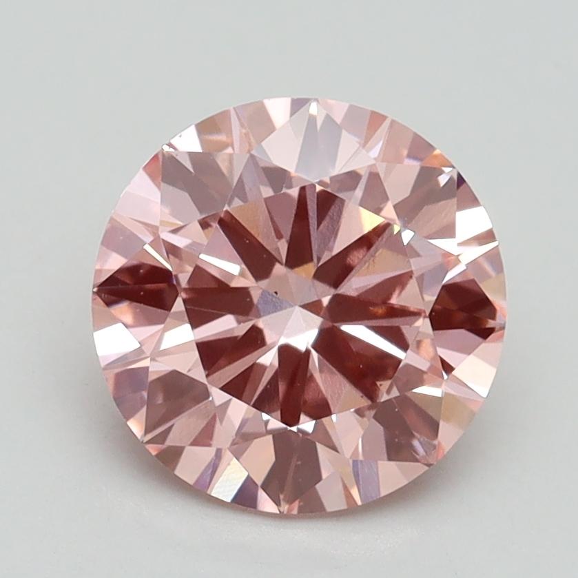 1.90 Ct. Fancy Vivid Pink Round Lab Grown Diamond