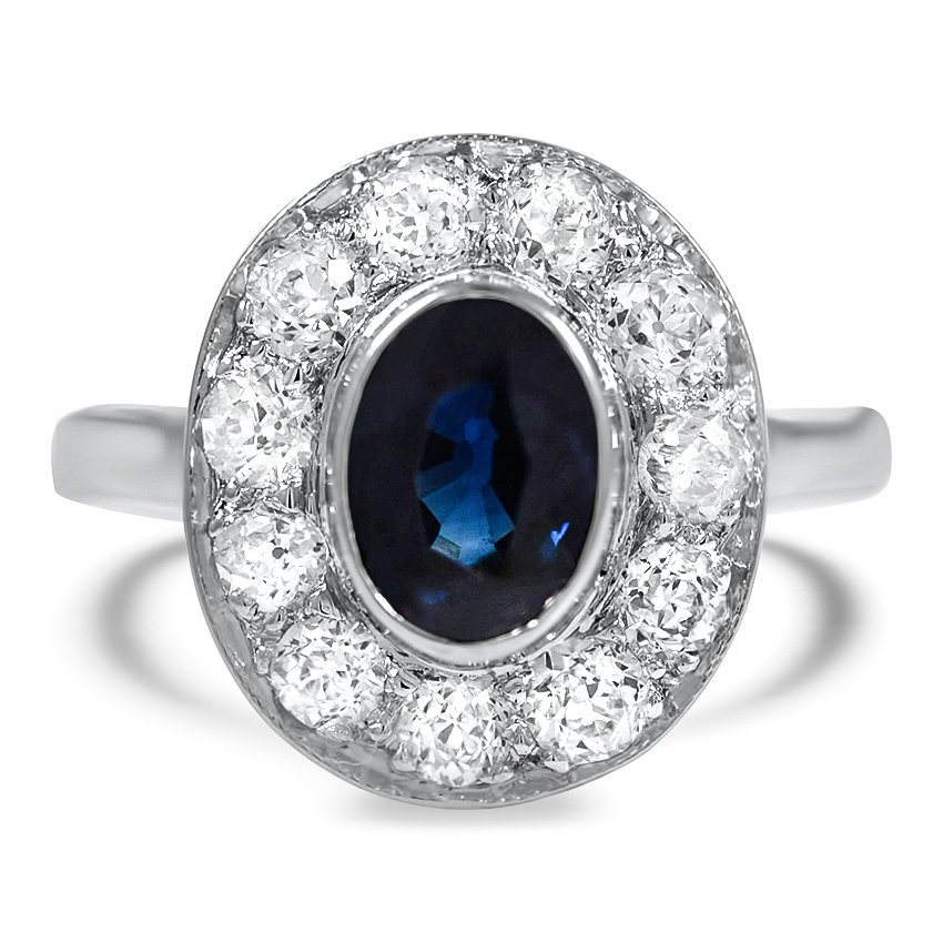 Art Deco Sapphire Vintage Ring