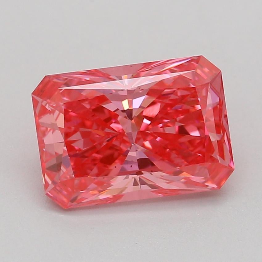 1.07 Ct. Fancy Vivid Pink Radiant Lab Grown Diamond