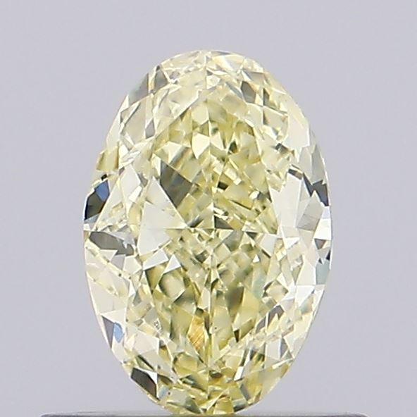 0.53 Ct. Fancy Intense Yellow Oval Lab Grown Diamond