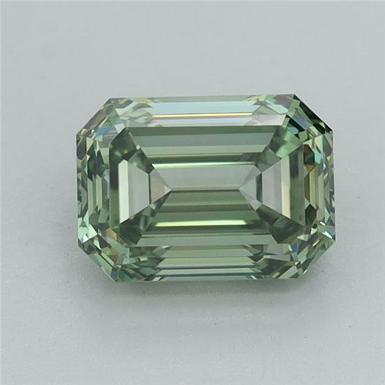 1.21 Ct. Fancy Vivid Green Emerald Lab Grown Diamond