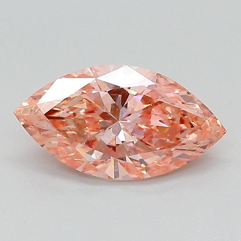 1.02 Ct. Fancy Vivid Pink Marquise Lab Grown Diamond