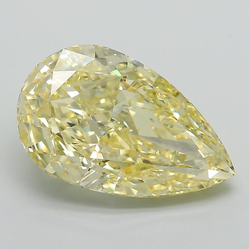 6.65 Ct. Fancy Intense Yellow Pear Lab Grown Diamond