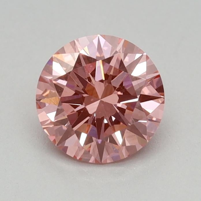0.44 Ct. Fancy Vivid Pink Round Lab Grown Diamond
