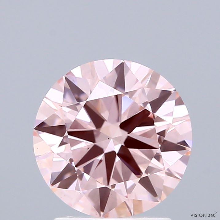 1.94 Ct. Fancy Intense Pink Round Lab Grown Diamond