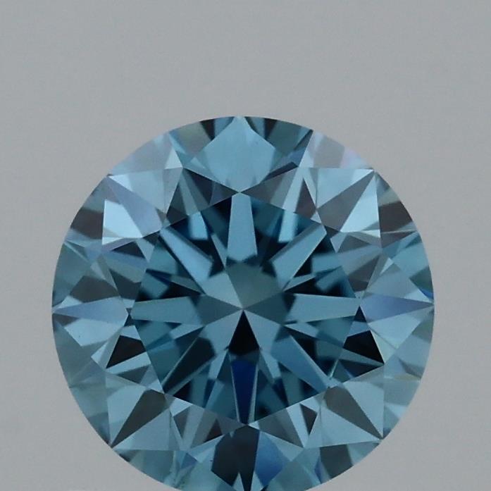 1.02 Ct. Fancy Vivid Blue Round Lab Grown Diamond