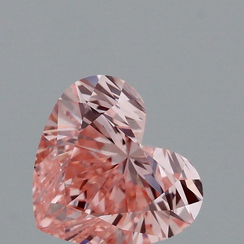 1.05 Ct. Fancy Vivid Pink Heart Lab Grown Diamond