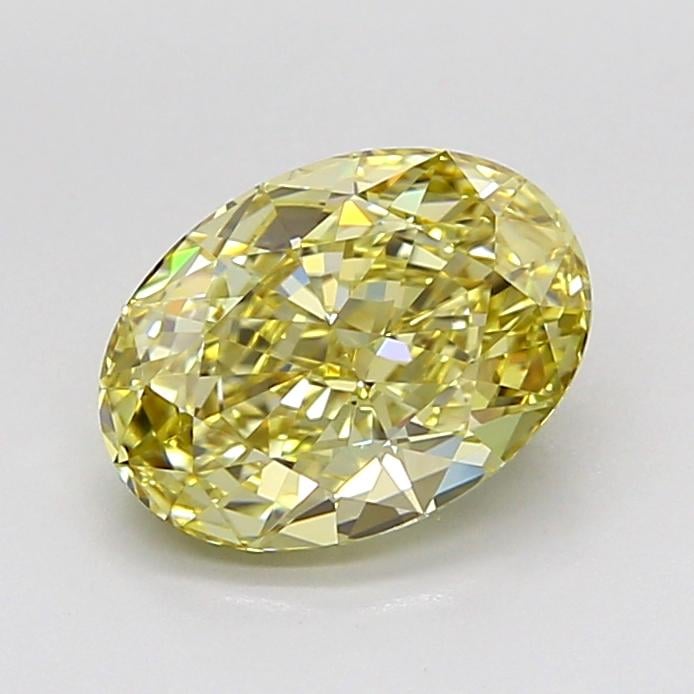 2.02 Ct. Fancy Light Yellow Oval Lab Grown Diamond