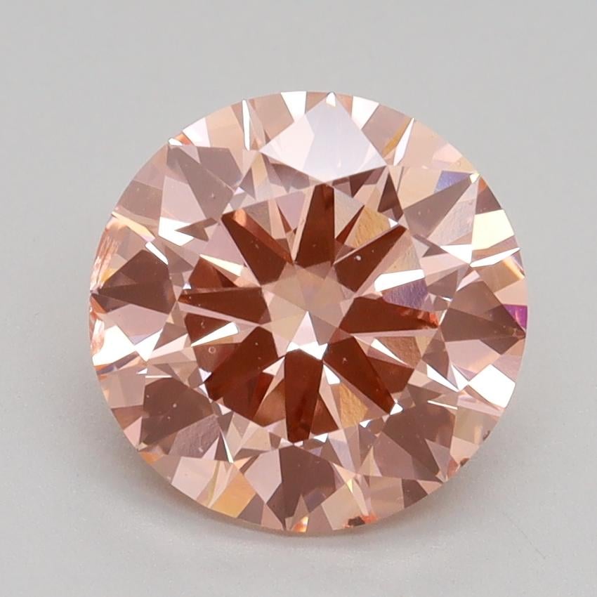 2.52 Ct. Fancy Intense Pink Round Lab Grown Diamond