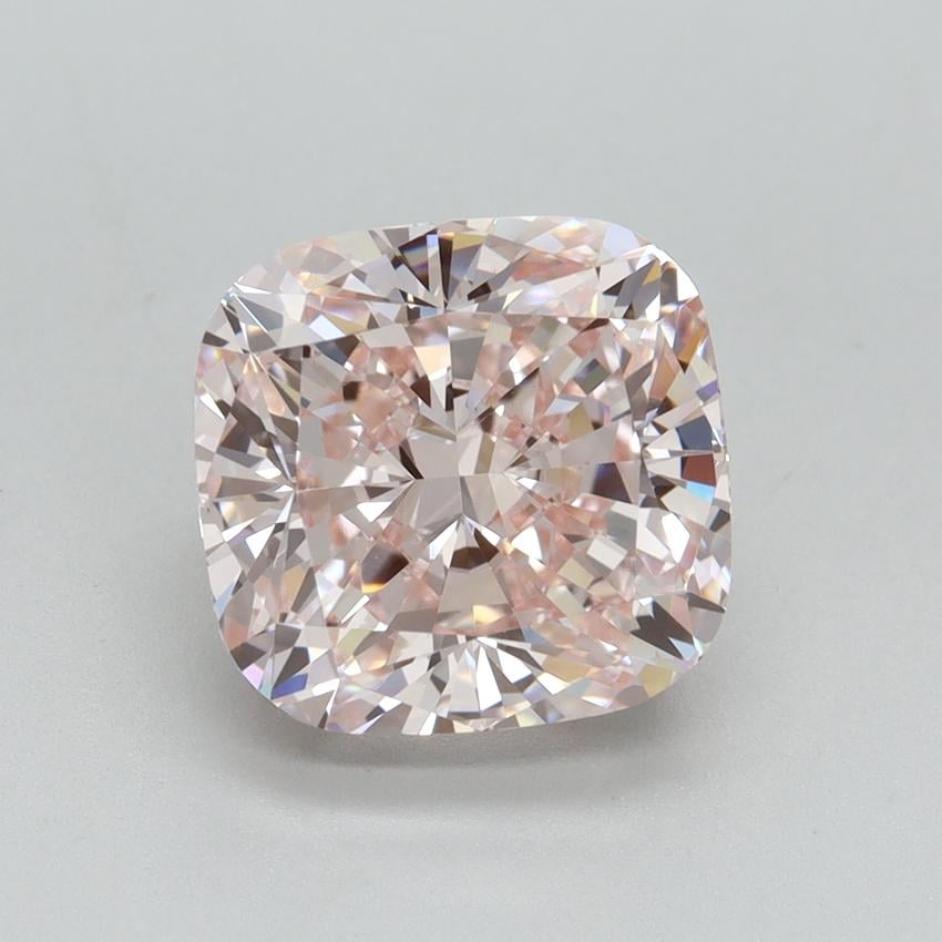 4.01 Ct. Fancy Intense Pink Cushion Lab Grown Diamond