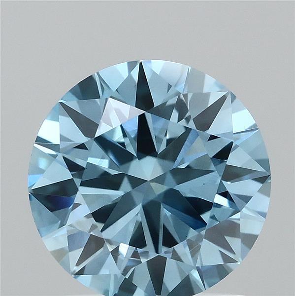 1.50 Ct. Fancy Vivid  Blue Round Lab Grown Diamond
