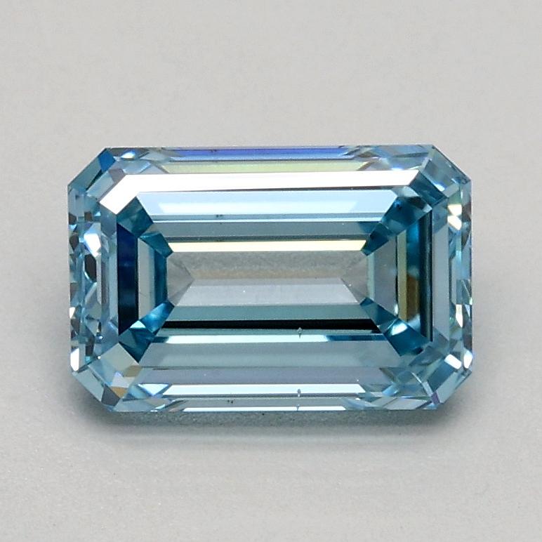 1.00 Ct. Fancy Intense Blue Emerald Lab Grown Diamond