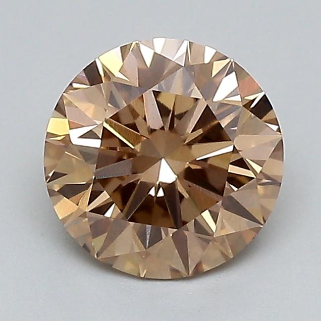 1.39 Ct. Light  Brown Round Lab Grown Diamond