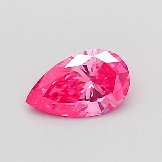 0.29 Ct. Fancy Vivid Pink Pear Lab Grown Diamond