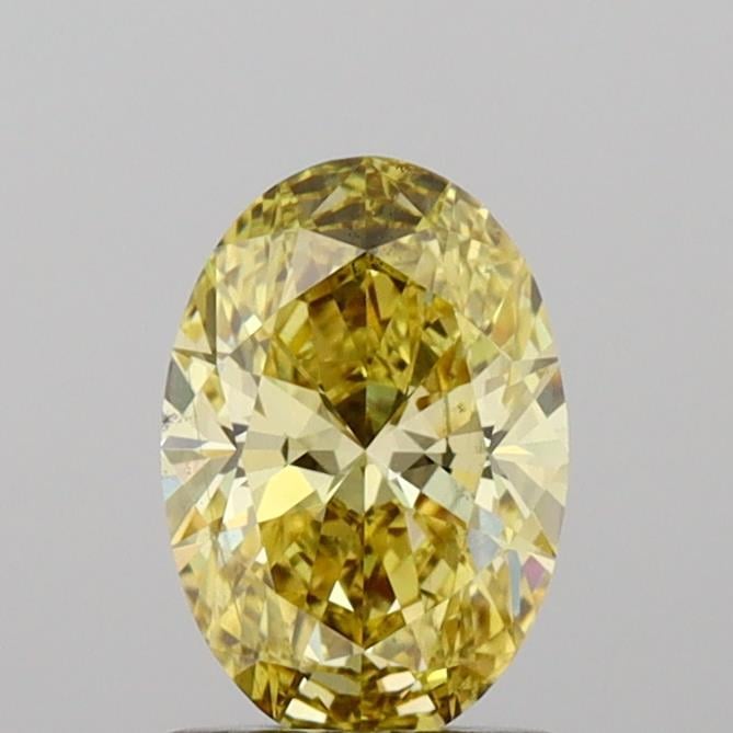 1.04 Ct. Fancy Intense Yellow Oval Lab Grown Diamond