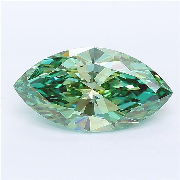 1.99 Ct. Fancy Vivid Green Marquise Lab Grown Diamond