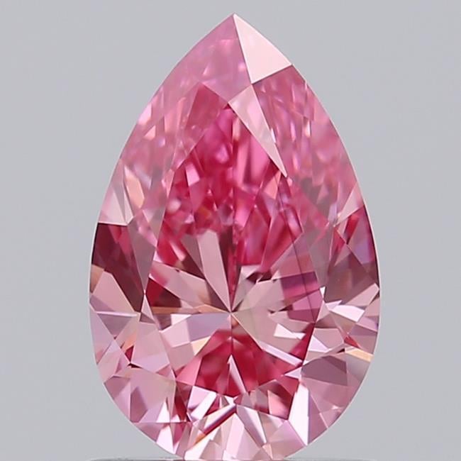 0.83 Ct. Fancy Vivid Pink Pear Lab Grown Diamond