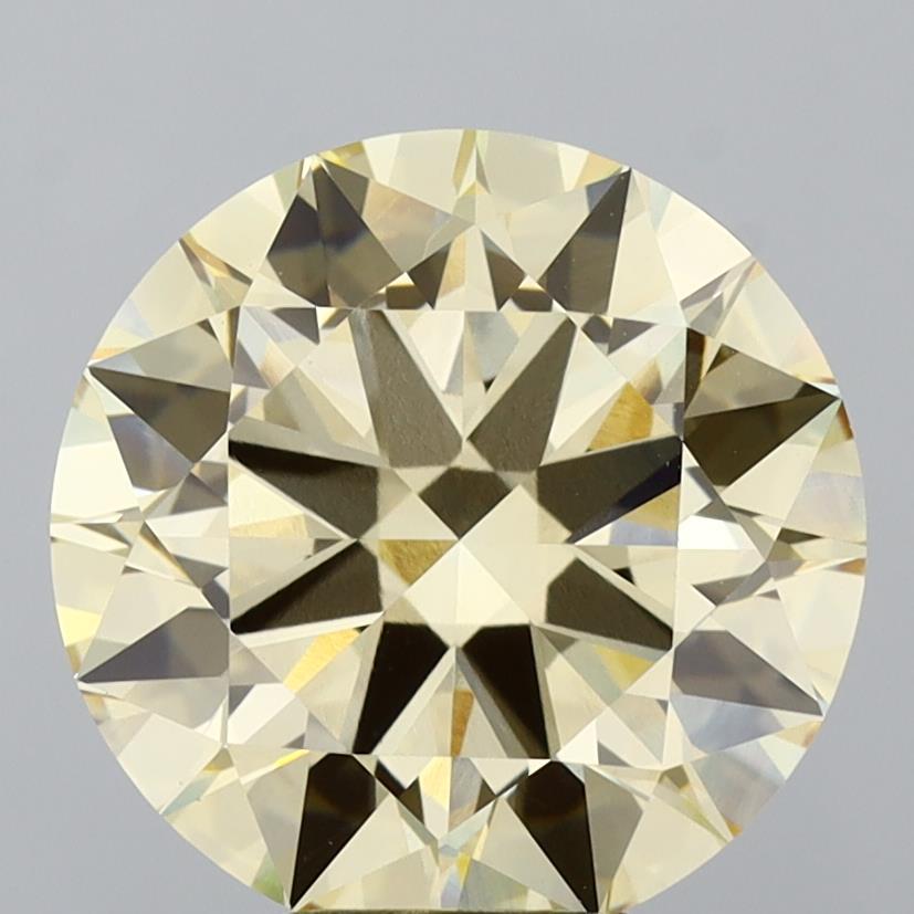 6.03 Ct. Light Yellow Round Lab Grown Diamond
