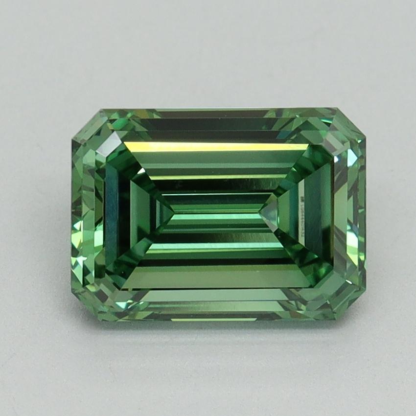 2.08 Ct. Fancy Vivid Green Emerald Lab Grown Diamond