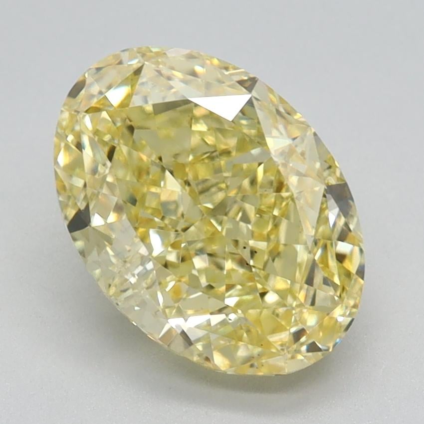 2.14 Ct. Fancy Intense Yellow Oval Lab Grown Diamond