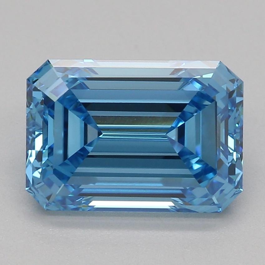 2.03 Ct. Fancy Vivid Blue Emerald Lab Grown Diamond
