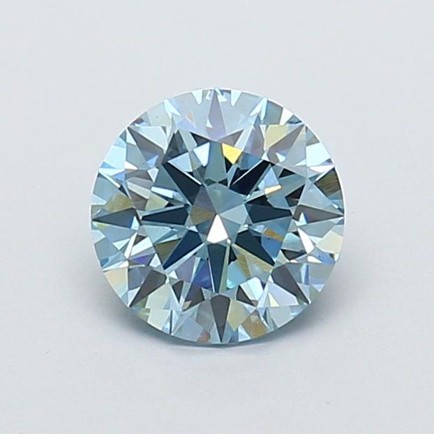 1.30 Ct. Fancy Vivid Blue Round Lab Grown Diamond