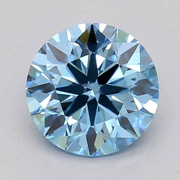 0.70 Ct. Fancy Vivid  Blue Round Lab Grown Diamond