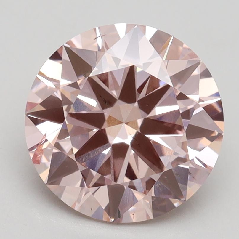 2.60 Ct. Fancy Intense Pink Round Lab Grown Diamond