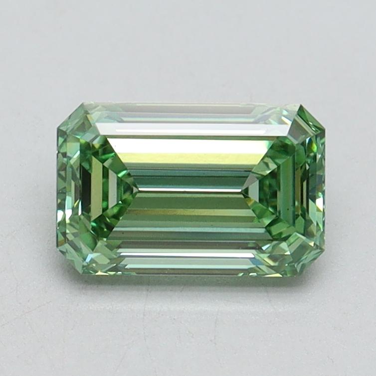 1.01 Ct. Fancy Intense Pacific Green Emerald Lab Grown Diamond