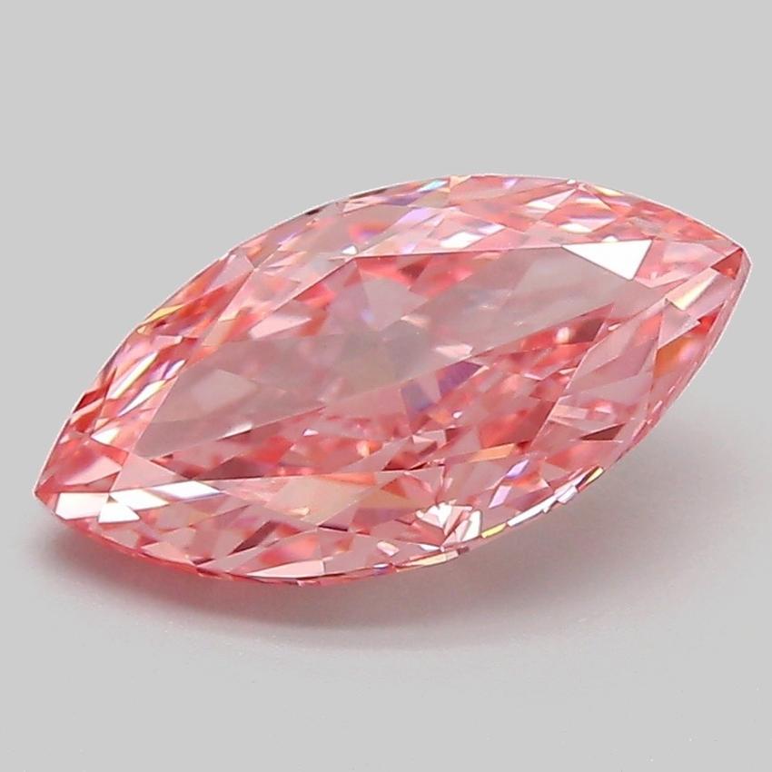 2.05 Ct. Fancy Vivid Pink Marquise Lab Grown Diamond