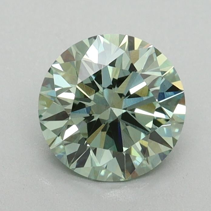 1.01 Ct. Fancy Vivid Green Round Lab Grown Diamond