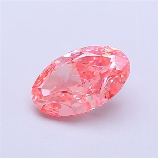 1.04 Ct. Fancy Vivid  Pink Oval Lab Grown Diamond