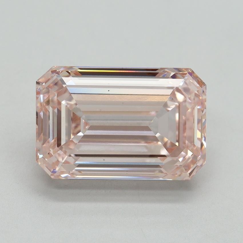 7.08 Ct. Fancy Intense Pink Emerald Lab Grown Diamond