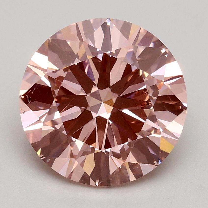 2.04 Ct. Fancy Intense Pink Round Lab Grown Diamond