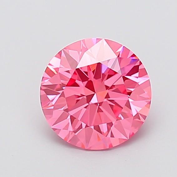 1.54 Ct. Fancy Vivid  Pink Round Lab Grown Diamond