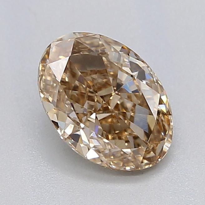 0.95 Ct. Light  Brown Oval Lab Grown Diamond