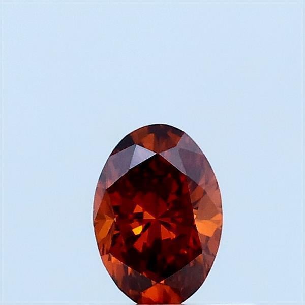 0.30 Ct. Fancy Vivid Orange Oval Lab Grown Diamond
