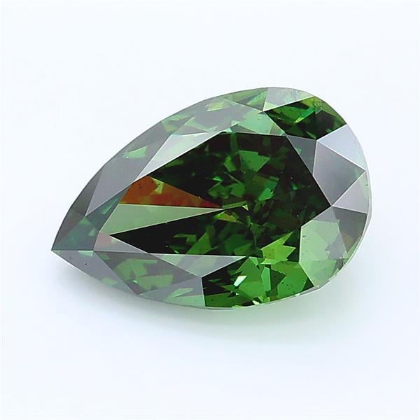 1.74 Ct. Fancy Deep Green Pear Lab Grown Diamond