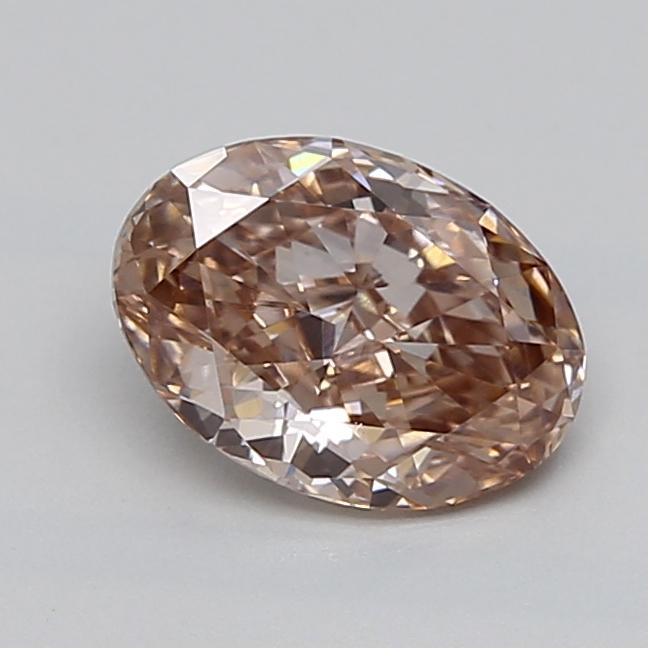 1.04 Ct. Fancy Light  Brown Oval Lab Grown Diamond