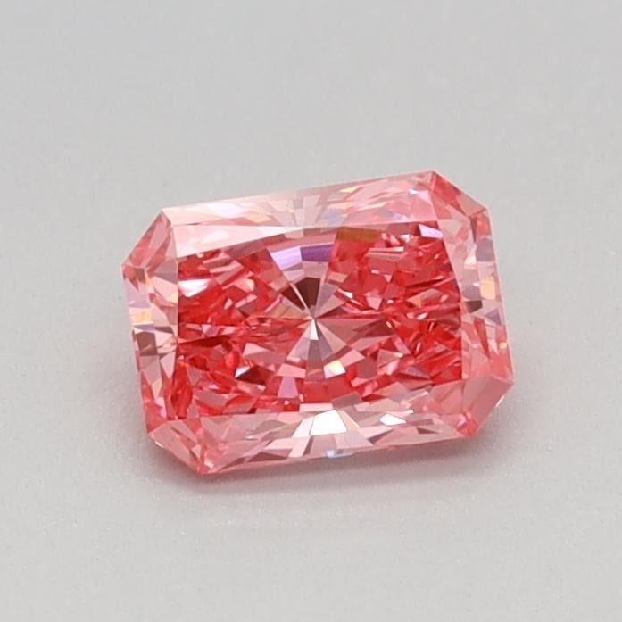 0.36 Ct. Fancy Vivid Pink Radiant Lab Grown Diamond