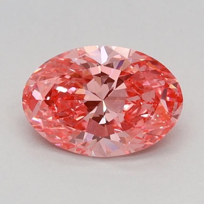 0.59 Ct. Fancy Vivid Pink Oval Lab Grown Diamond