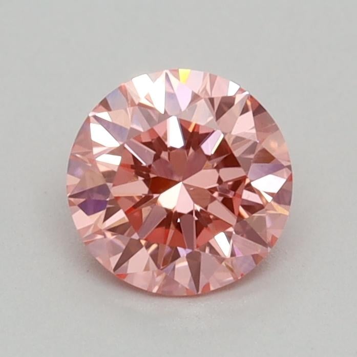 0.40 Ct. Fancy Vivid Pink Round Lab Grown Diamond