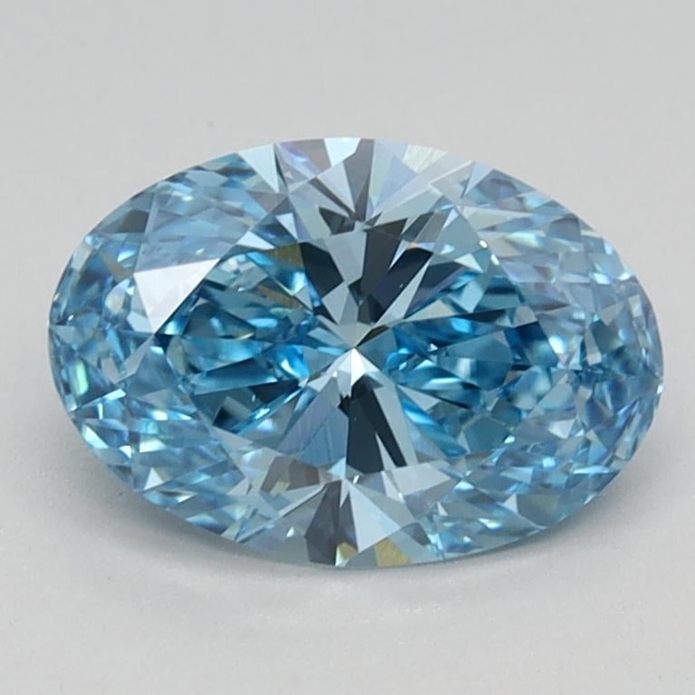 1.03 Ct. Fancy Vivid Blue Oval Lab Grown Diamond