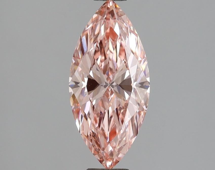 1.03 Ct. Fancy Vivid Pink Marquise Lab Grown Diamond