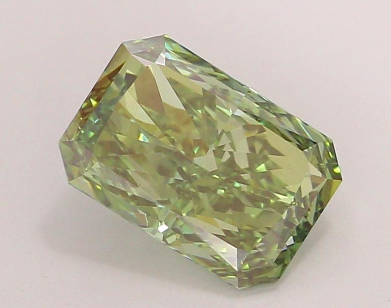 2.17 Ct. Fancy Vivid Green Radiant Lab Grown Diamond