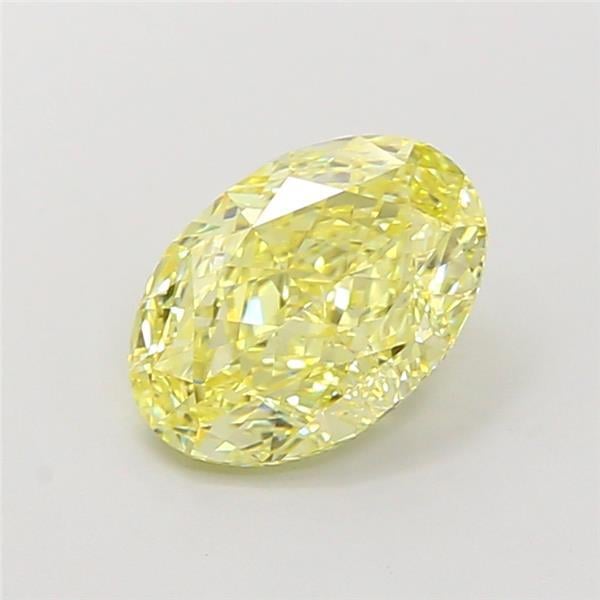 2.01 Ct. Fancy Intense Yellow Oval Lab Grown Diamond