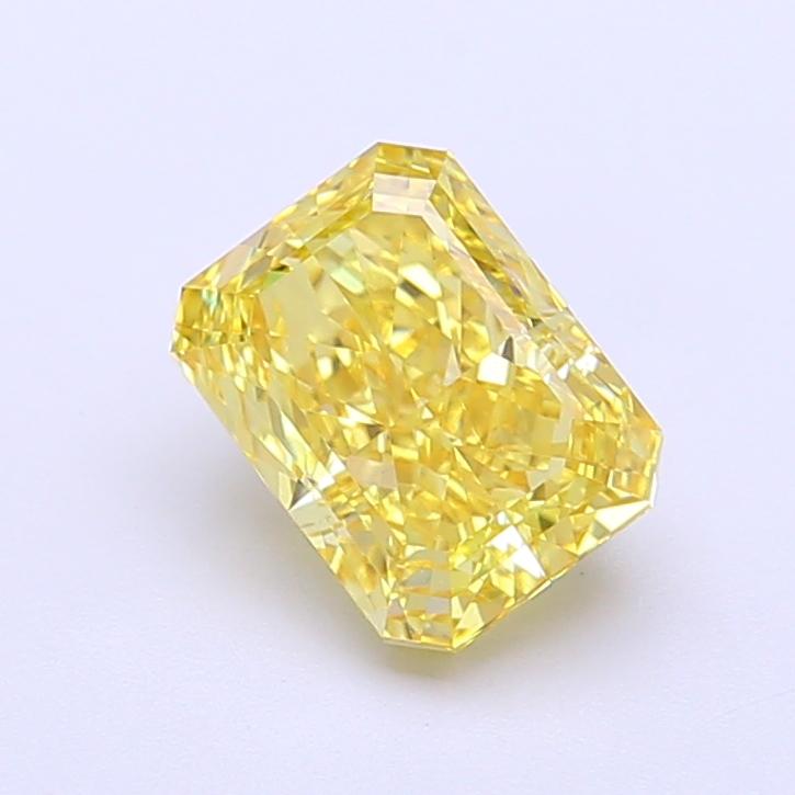 1.53 Ct. Fancy Vivid  Yellow Radiant Lab Grown Diamond