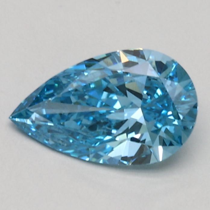 0.58 Ct. Fancy Vivid Blue Pear Lab Grown Diamond