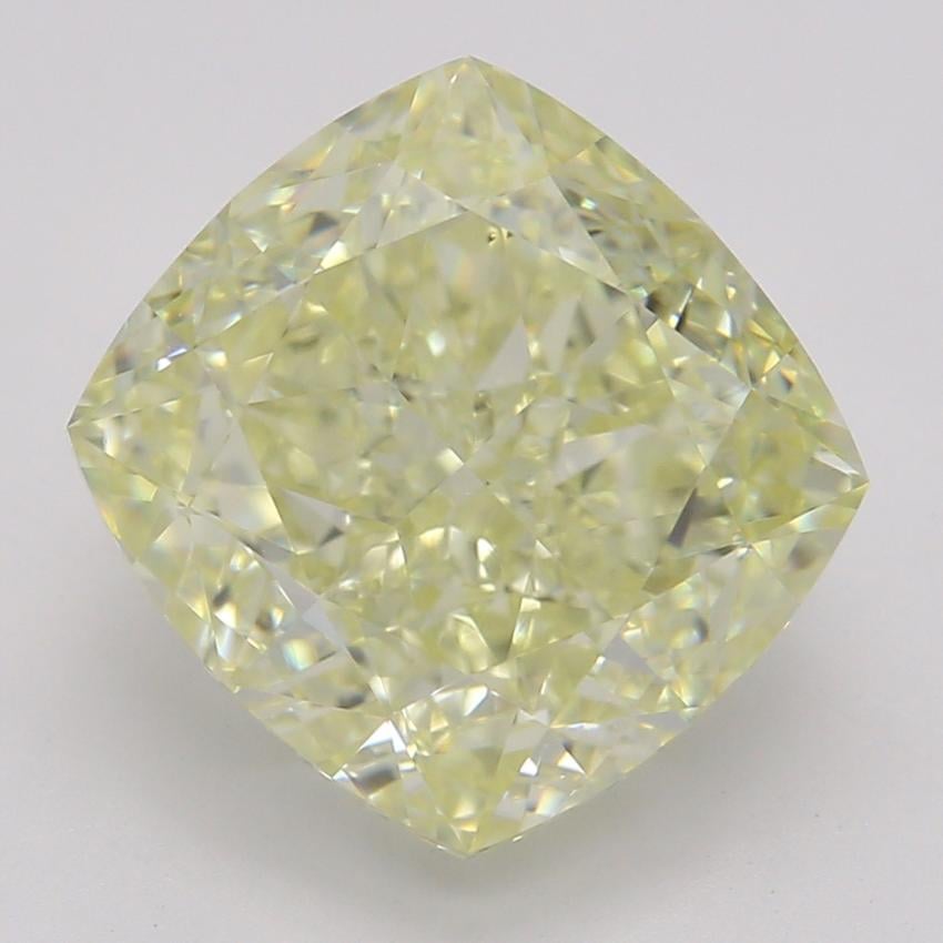 3.25 Ct. Fancy Light Yellow Cushion Diamond