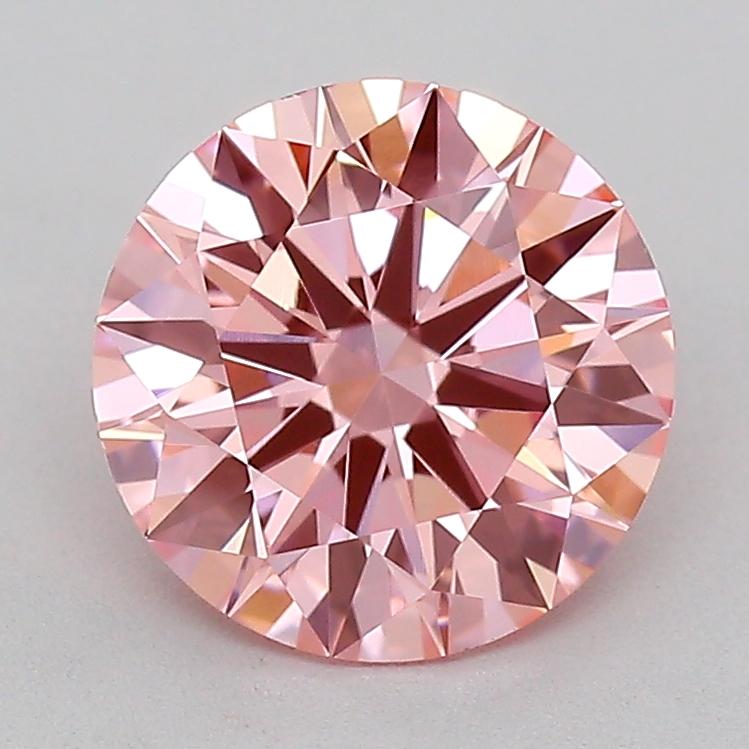1.32 Ct. Fancy Vivid  Pink Round Lab Grown Diamond